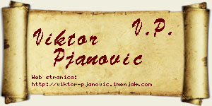 Viktor Pjanović vizit kartica